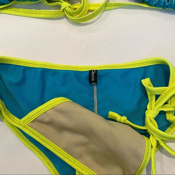 Womens Cloris Murphy string bikini triangle top 2 piece bathing suit - Picture 4 of 7